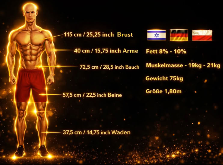 Selbstbewusster junger Mann macht eine Pause in einem modernen Fitnessstudio, steht neben Fitnessgeräten.